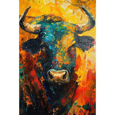 Bull Art Canvas